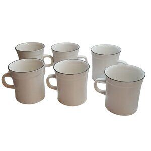 Ming Garden Meadow Stone by Nitto Japan Vintage Coffee Cup Set Stoneware Set of